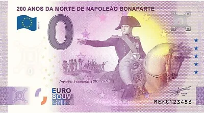 £7.38 • Buy 1 X 0 EURO - 200 Anos Da Morte De Napoleão Bonaparte (PT) - EuroSouvenir