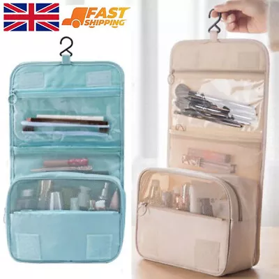 £5.59 • Buy Women Wash Bag Toiletry Handbag Hanging Travel Case Cosmetic Make Up Pouch UK