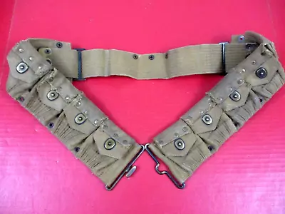 WWI US Army Dismounted M1917 Cartridge Belt For M1903 Rifle  Modified Mills 1918 • $94.99