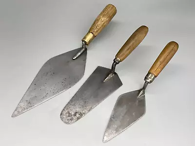 3 Vintage Bricklayers Trowel Pointing Gauging Builder Tool • $37.34