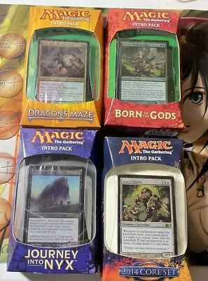 Mtg Intro Pack Lot Born Of Godsdragon Mazejourney Nyx2014 Core Set New Seald. • $75