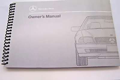 1992 1991 1990 Mercedes 500SL 300SL Owners Manual Parts W129 Service  Reprint • $74.99