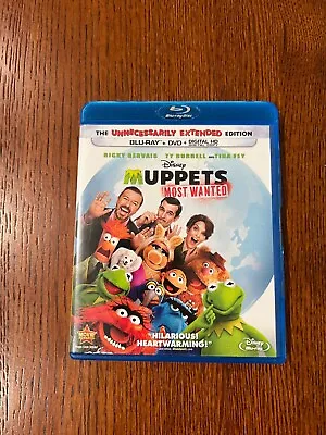 Muppets Most Wanted Movie Blu-Ray + DVD HD Disney - Great Condition! • $3.95