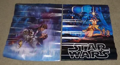 Vtg Star Wars Posters 1977 Hildebrandt And 1980 Empire Strikes Back Fan Club • $44
