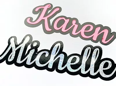 £3 • Buy Personalised Name Stickers Vinyl Word Label Lunch Box Water Bottle Font 2