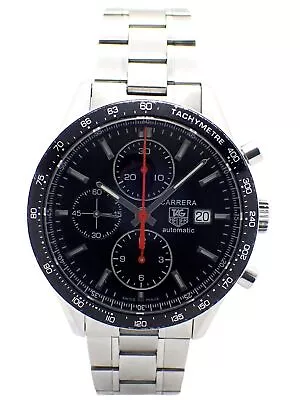 TAG HEUER Carrera Chronograph Automatic Date Watch CV2014.BA0786 W/Box • £1185.10