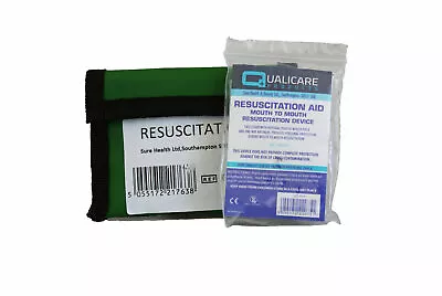 CPR Resuscitation Aid. Keyring Pouch With Belt Loops. MOUTH To MOUTH. 10 Pack • £8.99