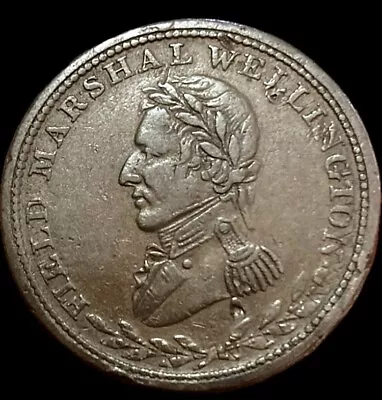 1813 Lower Canada Half Penny Token - Field Marshal Wellington • $25.44