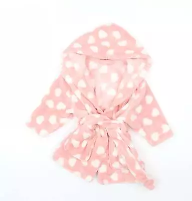 Very Girls Pink Polka Dot Polyester Babydoll Gown Size 9-12 Months • £3