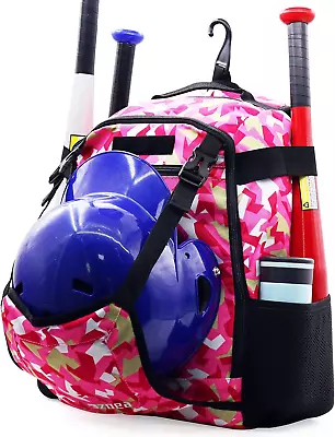 ZOEA Youth Baseball Bat Bag Backpack T-Ball & Softball Equipment & Gear For You • $31.66