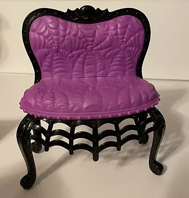 Monster High Social Spot Student Lounge Loveseat Chair Purple And Black 2013 • $7.50