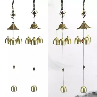 Wind Chime 3 Bells Decor Garden Hanging Mascot Replacement Spare Parts • $22.80