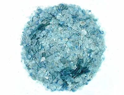 Ounce Dyed Turquoise Blue Mica Flakes Powder Inlay Craft Wood Jewelry 6mm & Less • $13.99