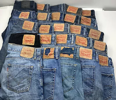 Wholesale Bulk Lot Of 25 Men's Levi's 514 Series Jeans Sizes 29-40 Grade A • $179.40