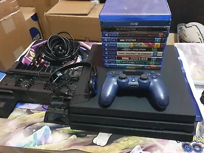 $350 • Buy PS4 Pro 1TB  With  11 Games Blue Controller 