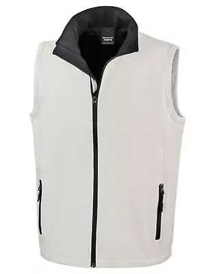 Mens Softshell Bodywarmer Gilet Water Repellent Fleece Lined Sleeveless Jacket • $28.58