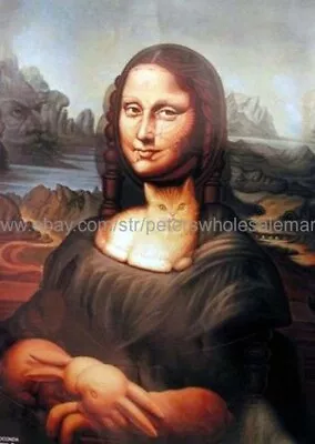 Mona Lisa's Chair Mexican Artist Octavio Ocampo 14X20 Inch Paper Poster Wall Art • $17.89