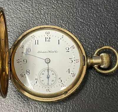 1896 HAMPDEN JOHN C DUEBER SPECIAL Pocket Watch 17 Jewels Railroad Grade 18s • $399.99