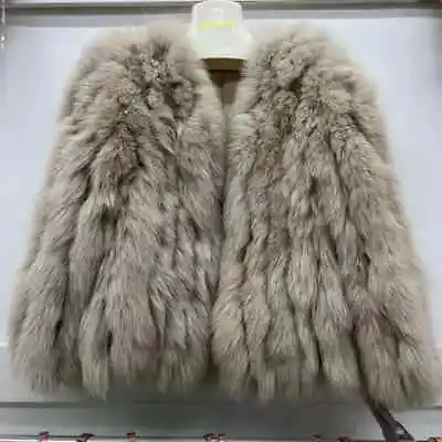  Fur Coat Women 2023 Winter Real Fur Coat Female Fashion Warm Outerwear • $163.71