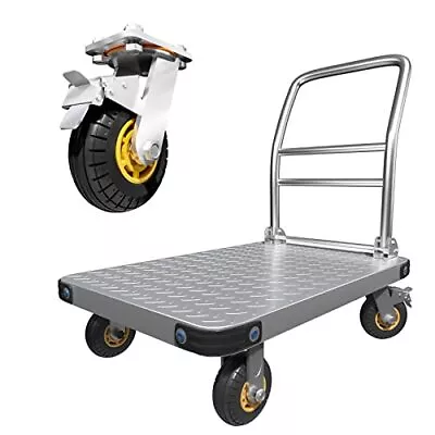 Heavy Duty Platform Truck Flat Cart Hand Trucks2000Lbs Steel  Assorted Colors  • $300.41