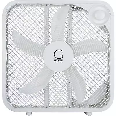 20  3 Speed Box Fan With Max Cooling Technology G20BOX-WHT White • $30.89