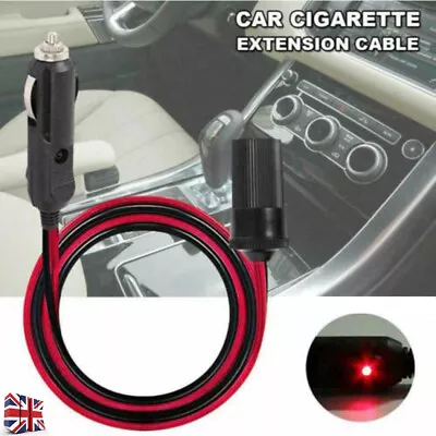 £5.99 • Buy 5M Car Cigarette Lighter 12V Extension Cable Adapter Socket Charger Lead New UK