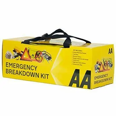 £31.90 • Buy AA Car Emergency Breakdown And Safety Kit - 7 Piece Kit - Tow Rope, Footpump Etc