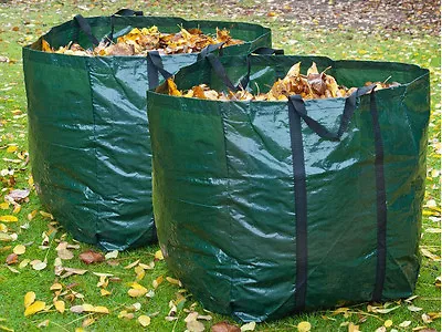 £5.99 • Buy LIVIVO 2 X HEAVY DUTY GARDEN BAG WASTE WEEDS LEAVES BIN CUTTING REFUSE SACK 82L