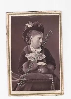 Victorian CDV Style Photo Actress Ellen Lancaster Wallis Mrs Walter Reynolds • £26.95