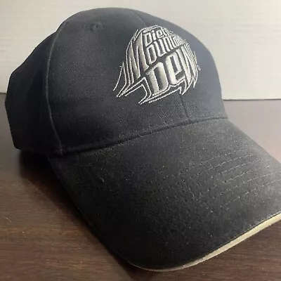 Mountain Dew MTN DEW Hat Cap Baseball - White And Black RARE How DEW Does Diet • $14.99
