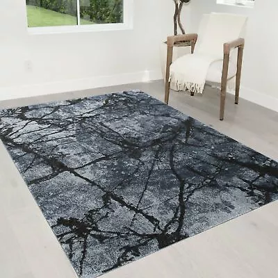 Rug Area Rugs 8x10 Faded Marble Pattern Abstract Design Rug 5x7 • $229.90