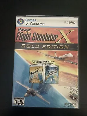 Microsoft Flight Simulator X Gold Edition PC - 3 Discs • $19.99