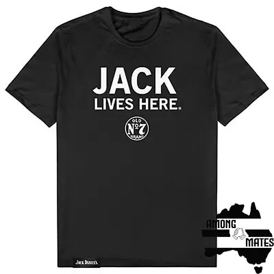 JACK LIVES HERE JACK DANIEL'S TEE/ Top / T-SHIRT JD03813 Perfect Gift • $37.95