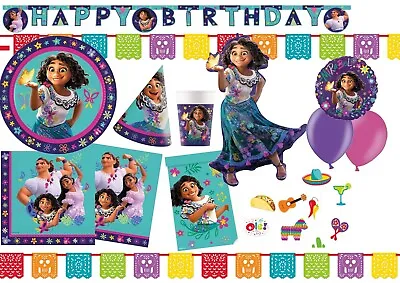 Encanto Mirabel Mexcian Fiesta Tableware Party Decorations Birthday Supplies • £3.99