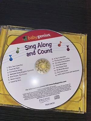 Baby Genius 2 Cds Musical Fun And Sing Along And Count  • $4.50