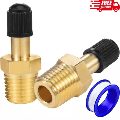 1/4  Inflation Schrader Valve With Push To Connect For 1/4  OD Air Line Tubing • $15.76