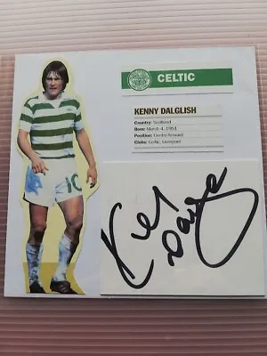 Kenny Dalglish Celtic Legend Hand-signed Club-crested Photocard (4) • £36.95