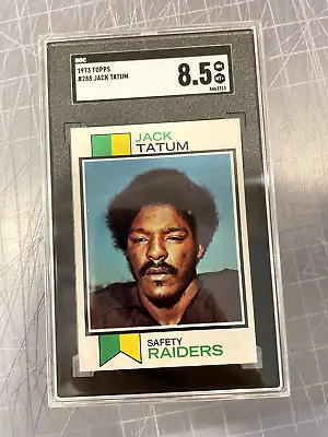 1973 Topps #288 Jack Tatum Oakland Raiders Rookie Football Card Sgc 8.5 Nm/mt+ • $250