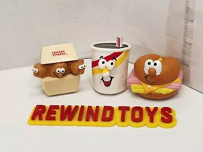 Vintage McDonald's Chicken Tenders Drink Croissant Rolling Food Toys Lot Of 3 • $14.99