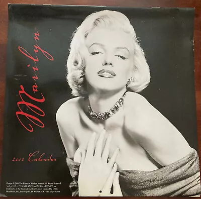 $9.90 • Buy Vintage 2001 Marilyn Monroe Calendar Monthly Photos Pre Owned