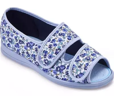 Cosyfeet Women's Slipper Sandal Milly Wide Fit 6E Width 3 Colours UK Size 3 To 9 • £53.99