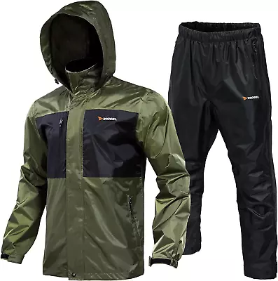 Waterproof Fishing Rain Suit For Men (Rain Gear Jacket & Trouser Suit) • $74.42