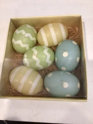 Williams Sonoma Spring 6 Floating Eggs Candles Easter  -  Unscented New In Box • $11.95