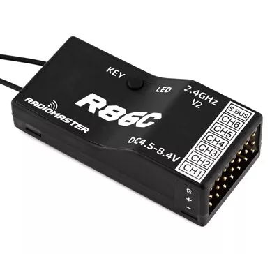 RadioMaster R86C V2 6 Ch Receiver - FCC ( D8 / D16 & SFHSS Compatible ) • $22.99