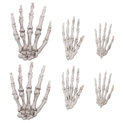 £5.99 • Buy 3 Pairs Halloween Skeleton Hand Halloween Hand Claw Mini Skeleton Ornaments