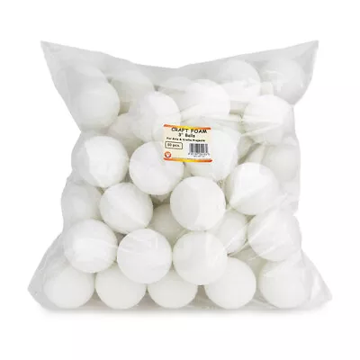 Hygloss Craft Foam Balls 3 Inch Pack Of 50 • $75.19