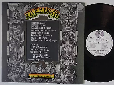 FREEDOM Is More Than A Word RARE UK LP Vertigo Swirl PROG Psych TOP AUDIO! HEAR! • $38