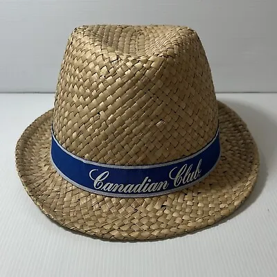 Canadian Club Fedora Straw Hat 57cm • $23.90