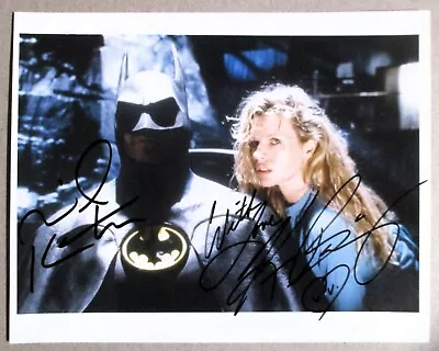 BATMAN 1989 MICHAEL KEATON & KIM BASSINGER SIGNED 8 X 10 Color Photo • $99.99