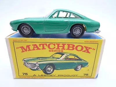 £31 • Buy VINTAGE MATCHBOX LESNEY No.75b FERRARI BERLINETTA IN ORIGINAL BOX 1965